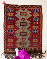 pile rug, Turkish rug, vintage rug, portland, rug shop, bright colors, wild shaman, area rug, red rug, mini rug, bold color, Portland, Oregon, rug store, rug shop, local shop, flat weave, kilim rug