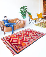 old rug, antique rug, Turkish rug, Portland, Oregon, rug store, rug shop, local shop, bright colors, wild shaman, large rug, area rug, red rug, bold color, burgundy, dark red