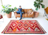 old rug, antique rug, Turkish rug, Portland, Oregon, rug store, rug shop, local shop, bright colors, wild shaman, large rug, area rug, red rug, bold color, burgundy, dark red
