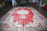 Old Ushak style Demirci Carpet 6.8ftx10.7ft