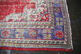 Old Ushak style Demirci Carpet 6.8ftx10.7ft
