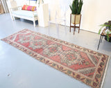 Vintage Anatolian Runner Rug 3.2ftx9.5ft