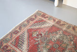 Vintage Anatolian Runner Rug 3.2ftx9.5ft