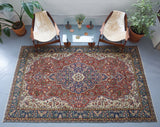 pile rug, turkish rug, vintage rug, portland, rug shop, bright colors, wild shaman, area rug, red rug, worn out rug