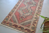 Vintage Anatolian Runner Rug 3.2ftx9.5ft