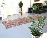 Vintage Anatolian Runner Rug 3.2ftx9.5ft