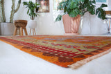 Turkish rug, vintage rug, flat weave, kilim rug, large area rug, square rug, Wild Shaman, Portland, Oregon, rug store, rug shop, local shop, bright colors, area rug, bold color