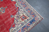 pile rug, turkish rug, vintage rug, portland, rug shop, bright colors, wild shaman, area rug, red rug, worn out rug