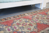 Vintage Anatolian Runner Rug 3ftx9.4ft