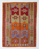 Turkish rug, vintage rug, flat weave, kilim rug, large area rug, square rug, Wild Shaman, Portland, Oregon, rug store, rug shop, local shop, bright colors, area rug, bold color