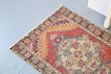 Vintage Anatolian Runner Rug 3ftx9.4ft