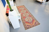 Vintage Anatolian Runner Rug 3ftx9.4ft