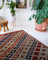 Turkish rug, vintage rug, flat weave, kilim rug, large area rug, square rug, Wild Shaman, Portland, Oregon, rug store, rug shop, local shop, bright colors, area rug, bold color