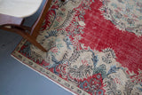 pile rug, turkish rug, vintage rug, portland, rug shop, bright colors, wild shaman, area rug, red rug, worn out rug