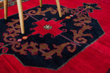 old rug, antique rug, Turkish rug, Portland, Oregon, rug store, rug shop, local shop, bright colors, wild shaman, large rug, area rug, red rug, bold color, burgundy, dark red
