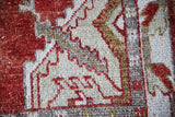 Vintage Turkish Anatolian Rug 2.6ftx5.8ft
