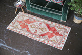 Vintage Turkish Anatolian Rug 2.6ftx5.8ft