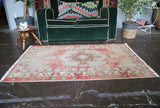 Vintage Faded Anatolian Rug 3.2ftx5.2ft