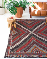 Vintage Anatolian Cicim Kilim Rug 7'x11'2"