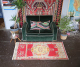 Vintage Turkish Faded Southern Anatolian Rug 3ftx5.11ft