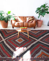 Vintage Anatolian Cicim Kilim Rug 7'x11'2"