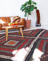 Vintage Anatolian Cicim Kilim Rug 7'x11'2"