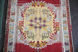 Vintage Turkish Faded Southern Anatolian Rug 3ftx5.11ft