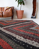 Vintage Anatolian Cicim Kilim Rug 7'x11'2"