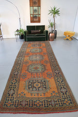 Old Konya Sille Runner Rug 4.8ftx12.3ft