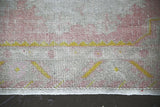 Vintage Turkish Faded Anatolian Runner Rug 3ftx8.10ft