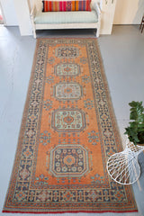 Old Konya Sille Runner Rug 4.8ftx12.3ft