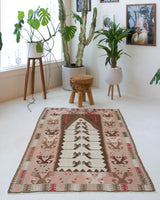 old rug, antique rug, earthy colors, faded colors, Turkish rug, vintage rug, flat weave, kilim rug, large area rug, square rug, Wild Shaman, Portland, Oregon, rug store, rug shop, local shop