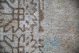 Old Faded Anatolian Rug 3.6tx4.11ft