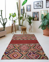 old rug, antique rug, earthy colors, faded colors, Turkish rug, vintage rug, flat weave, kilim rug, large area rug, square rug, Wild Shaman, Portland, Oregon, rug store, rug shop, local shop