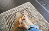 Vintage Faded Anatolian Rug 3.5ftx5.6ft
