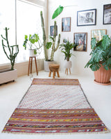 old rug, antique rug, earthy colors, faded colors, Turkish rug, vintage rug, flat weave, kilim rug, large area rug, square rug, Wild Shaman, Portland, Oregon, rug store, rug shop, local shop