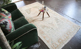Vintage Faded Turkish Anatolian Rug 4ftx8ft