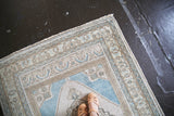 Old Faded Anatolian Rug 3.10ftx5.9ft