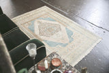 Old Faded Anatolian Rug 3.10ftx5.9ft