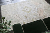 Vintage Faded Anatolian Rug 3.9ftx6.4ft