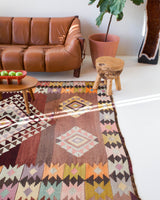 Turkish rug, vintage rug, flat weave, kilim rug, large area rug, square rug, Wild Shaman, Portland, Oregon, rug store, rug shop, local shop, bright colors, area rug, bold color