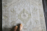 Vintage Faded Anatolian Rug 3.9ftx6.4ft