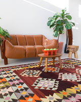 Turkish rug, vintage rug, flat weave, kilim rug, large area rug, square rug, Wild Shaman, Portland, Oregon, rug store, rug shop, local shop, bright colors, area rug, bold color