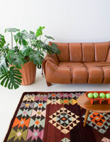 Vintage Turkish Bencik Kilim Rug 5'7"x8'4"