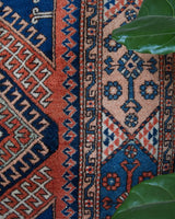 Vintage Turkish rug in living room setting, old rug, antique rug, pastel colors, faded colors, Turkish rug, vintage rug, soft rug, Portland, Oregon, rug store, rug shop, local shop, pastel colors