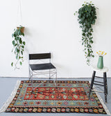 pile rug, Turkish rug, vintage rug, portland, rug shop, bright colors, wild shaman, area rug, red rug, mini rug, bold color, Portland, Oregon, rug store, rug shop, local shop, Turkish kilim, kilim rug, flat weave