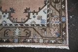 Vintage Faded Anatolian Rug 3.4ftx6.5ft