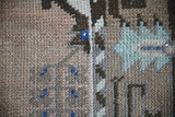 Vintage Faded Anatolian Rug 3.4ftx6.5ft