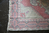 Vintage Turkish Faded Anatolian Runner Rug 3ftx9.6ft