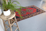 Vintage Anatolian Rug 3.10ftx7.4ft